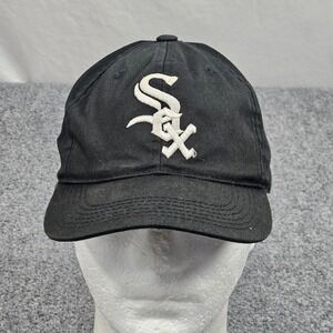 Chicago White Sox Hat Cap Mens Small Medium Black Snapback MLB Baseball  Worn